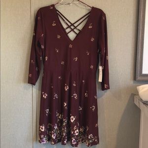 NWT Maroon Nine Britton Dress Size Large